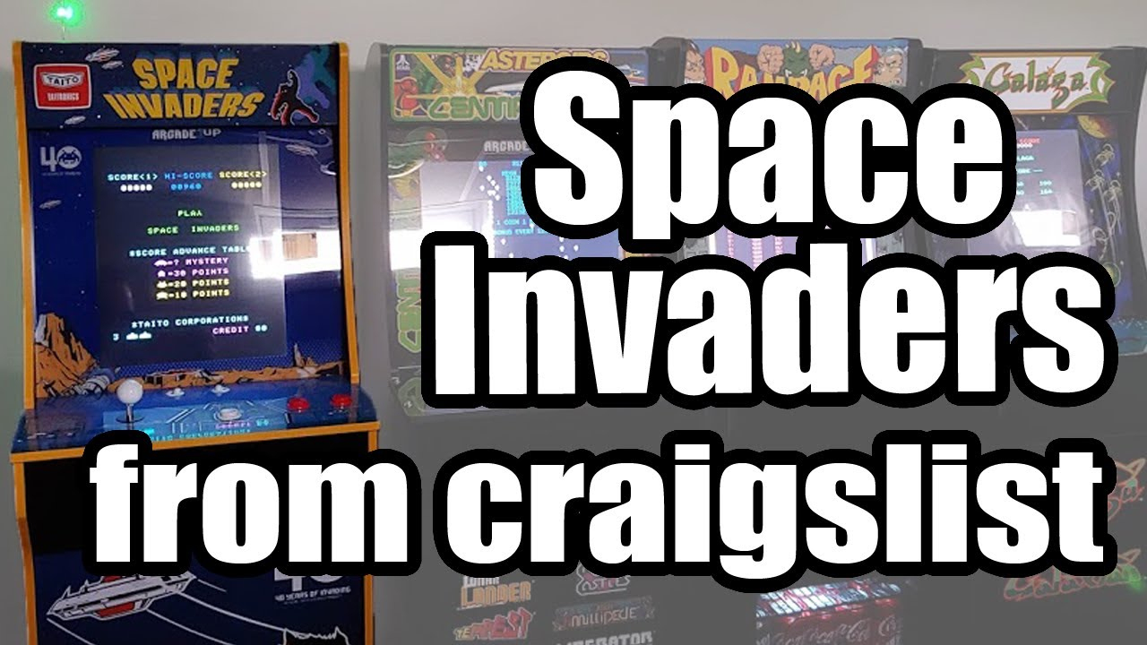 Space Invaders Arcade1Up From Craigslist - Youtube fiçin Craigslist Space Coast