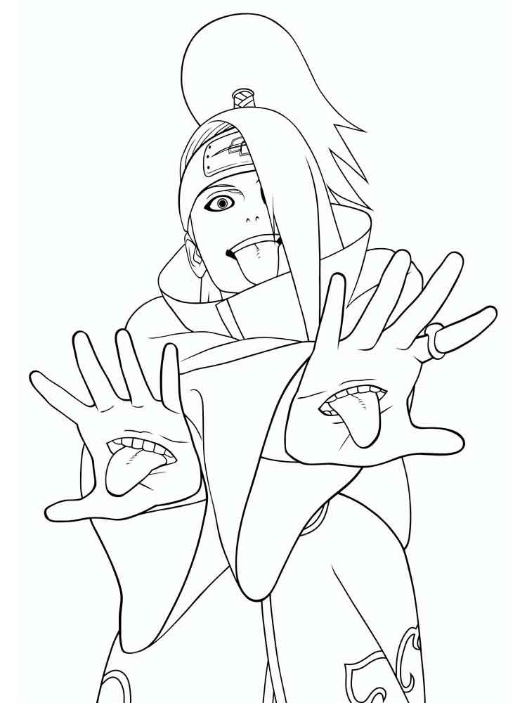 Naruto Shippuden coloring pages. Free Printable Naruto Shippuden