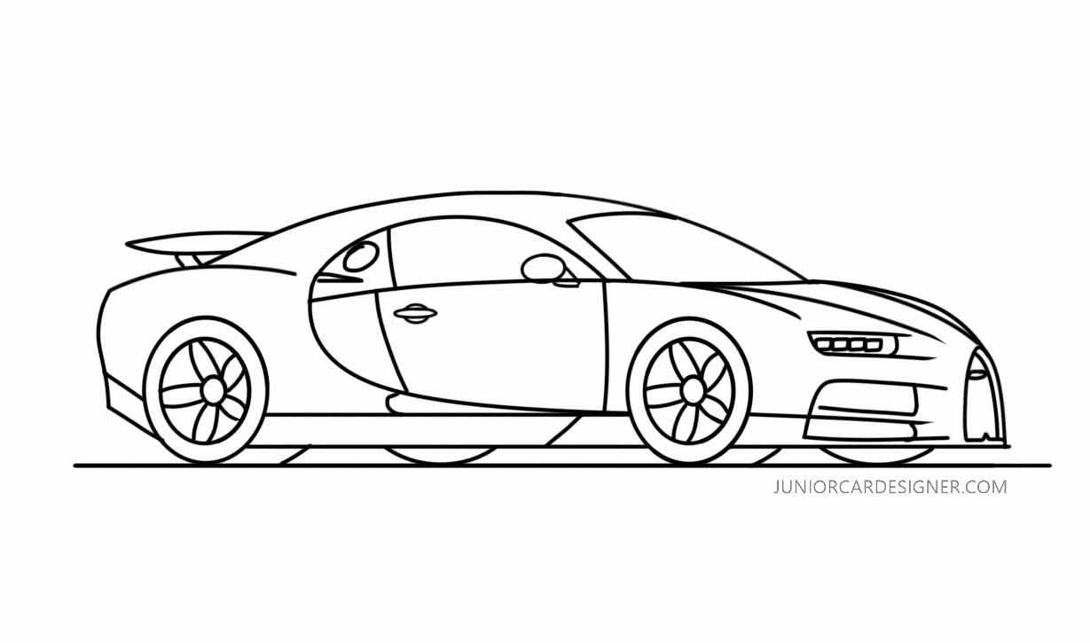 Bugatti Chiron Coloring Page Elegant How to Draw A Bugatti Chiron