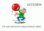 Bowling als Gutschein - Vorlagen, Muster, Gutscheinideen