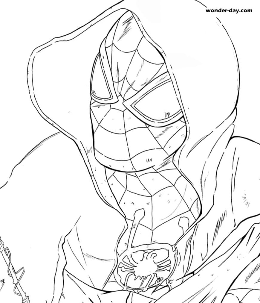 Miles Morales Coloring Pages - Photos Cantik