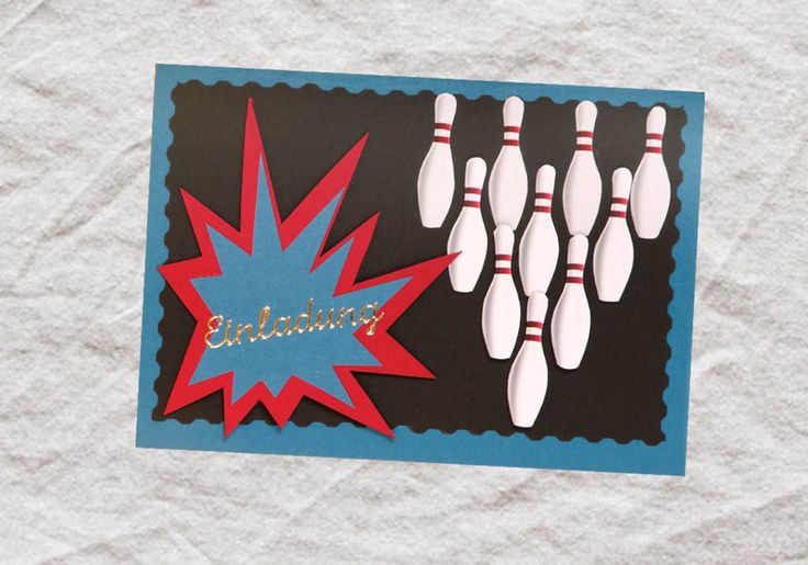 Einladungskarte zum Bowling oder Kegeln 5er Packung - Etsy.de