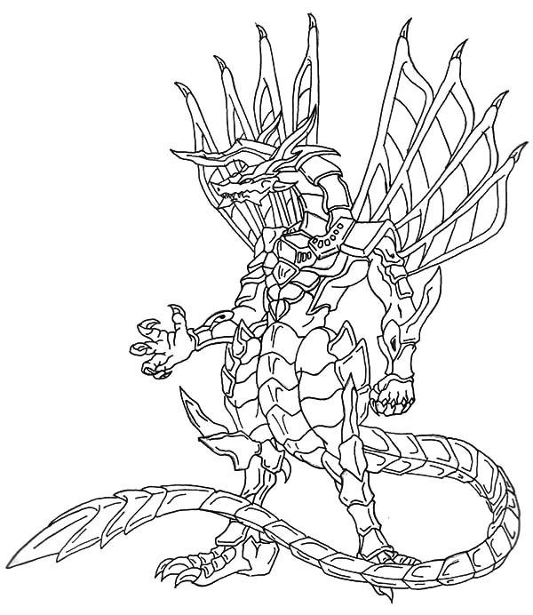 Bakugon Dragonoid - Free Colouring Pages