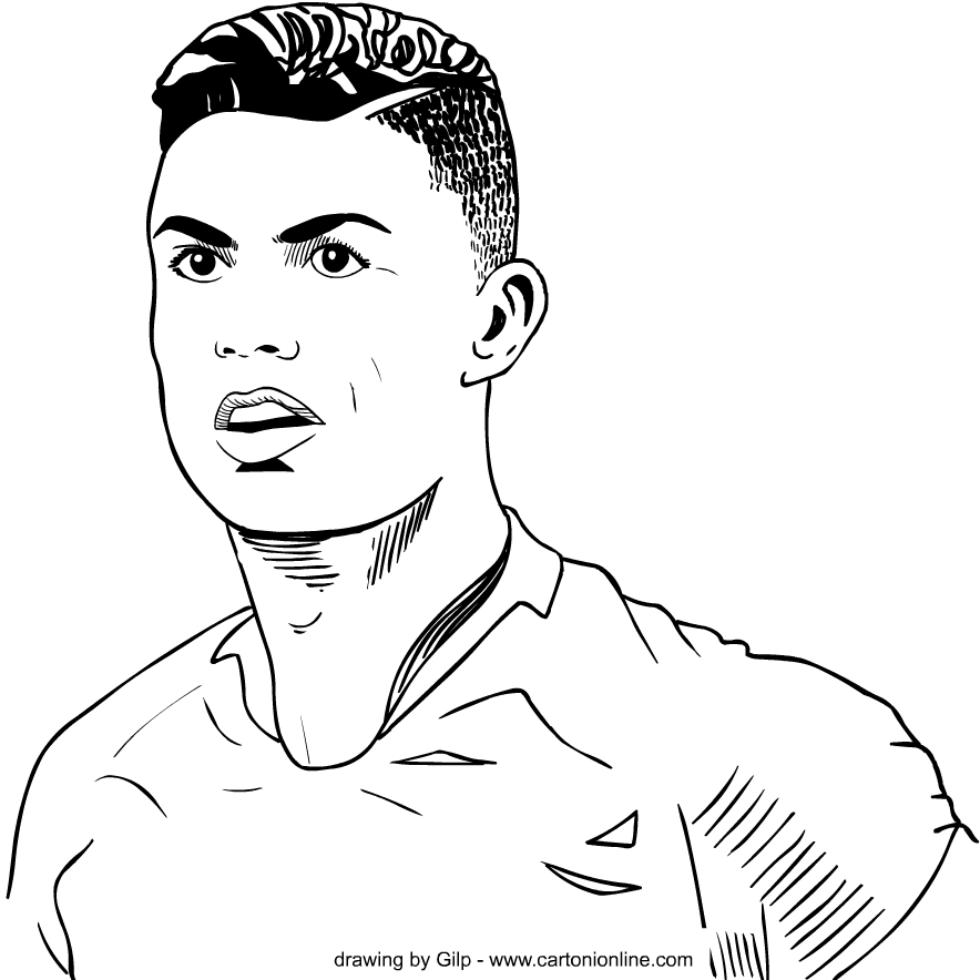 Cristiano Ronaldo Ausmalbild