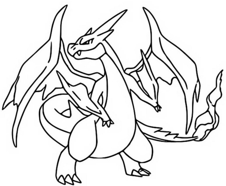 Pokemon Ausmalbilder Glurak - Charizard X Coloring Pages Pokemon