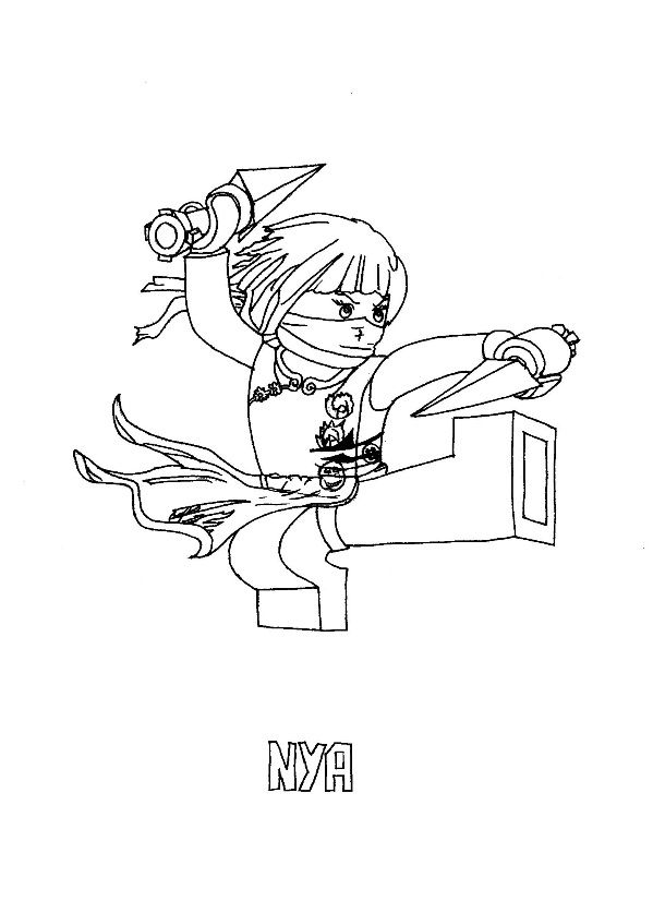 Ausmalbild Lego Ninjago - Lego Ninjago Ninjago Coloring Pages, Cartoon