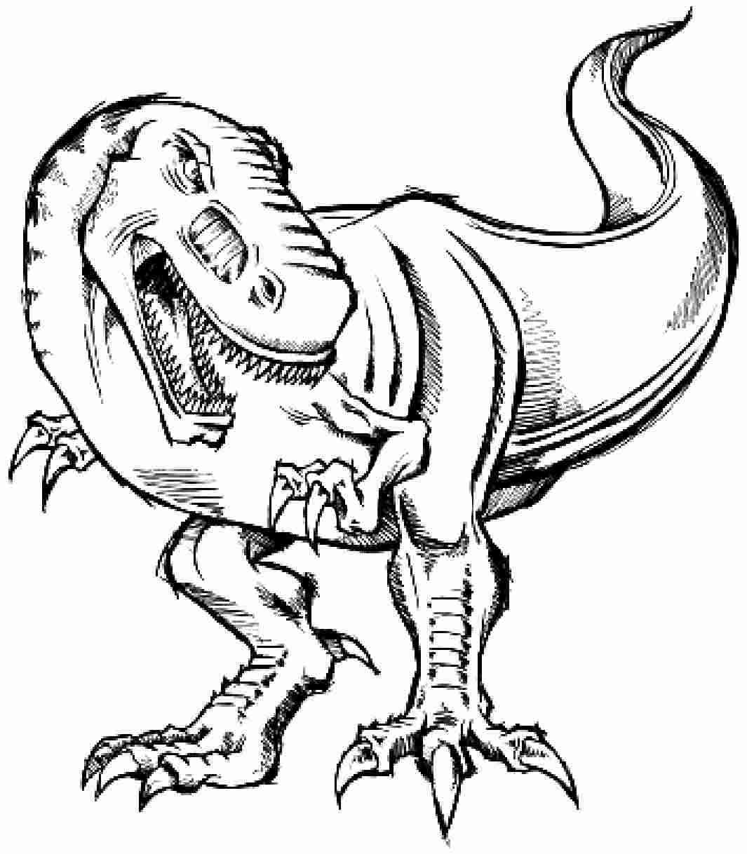 T Rex Dinosaur Coloring Pages at GetColorings.com | Free printable