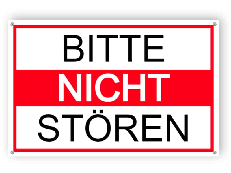 Bitte nicht stören Schild 1| Online bestellen!