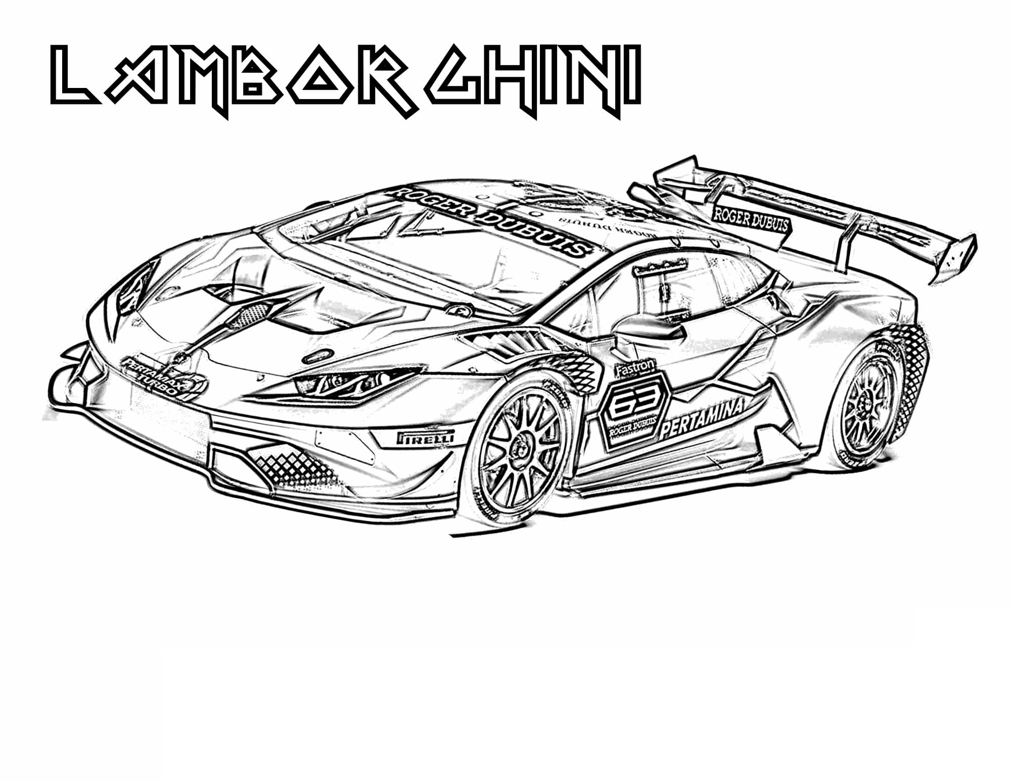 Lamborghini Coloring Pages Pdf