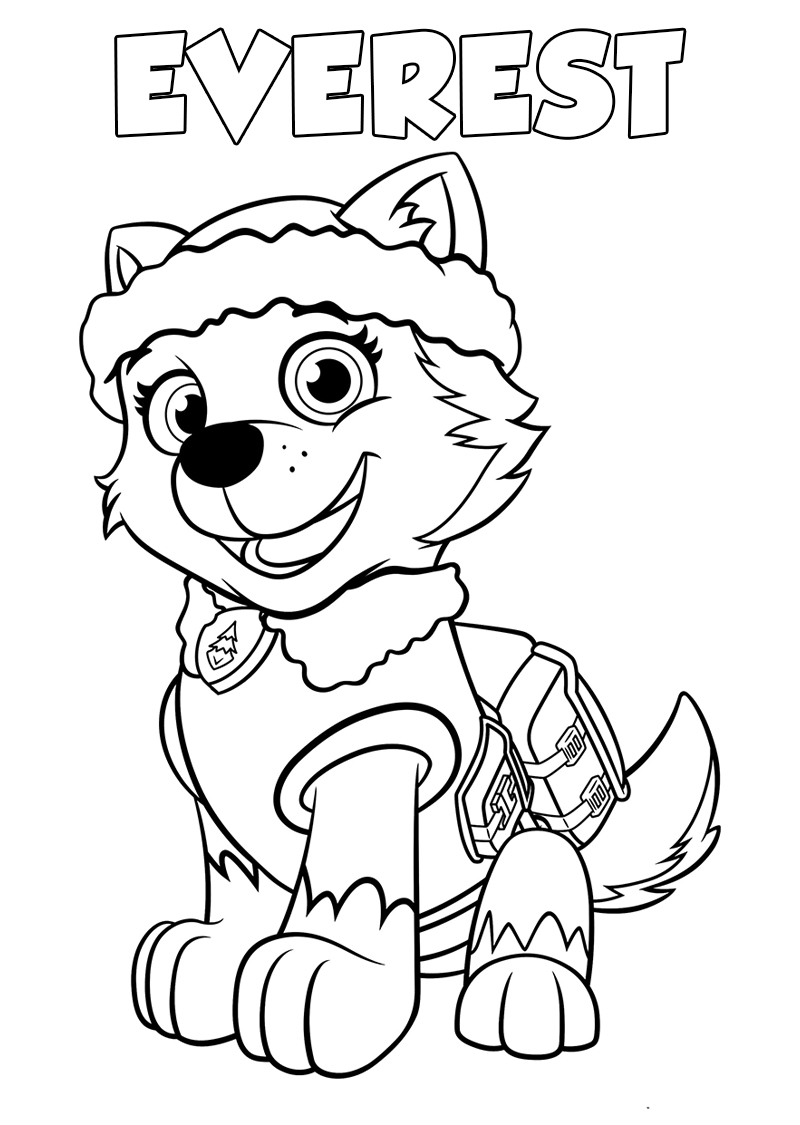 Paw Patrol Coloring Pages. 120 Pictures. Free Printable