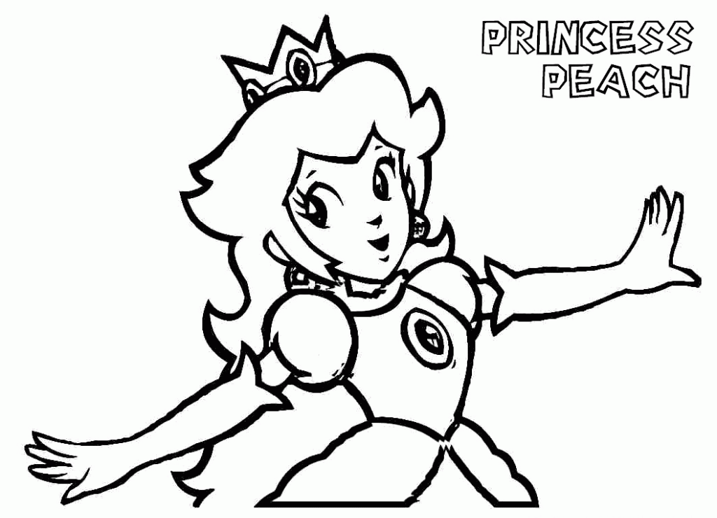 Prinzessin Peach: Ausmalbilder & Malvorlagen - 100% KOSTENLOS