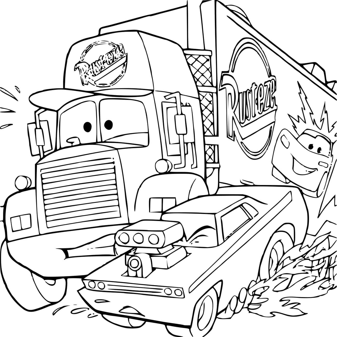 Lightning Mcqueen coloring pages - Free coloring pages