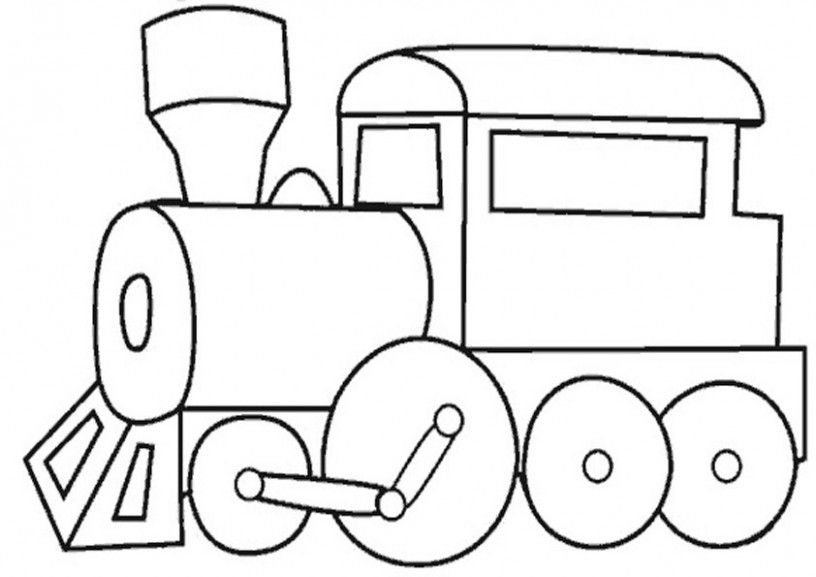 Ausmalbilder Gratis Zug | Easy coloring pages, Train coloring pages