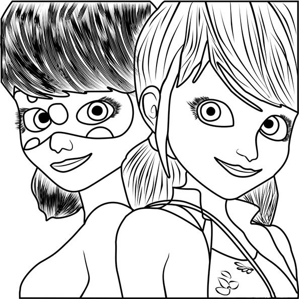 Ladybug (4) | Ausmalbilder | Ladybug coloring page, Miraculous ladybug