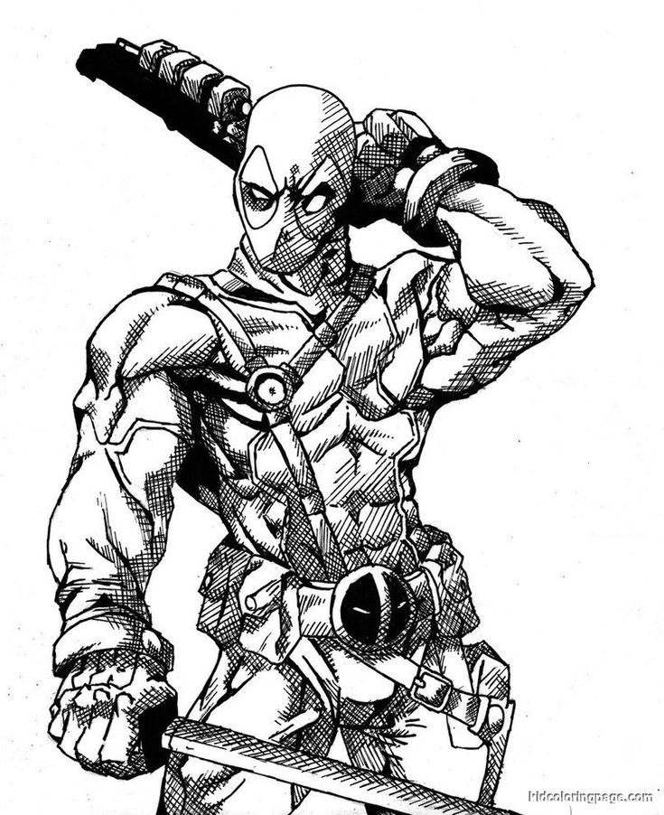 8 best DEADPOOL images on Pinterest | Coloring pages, Coloring sheets