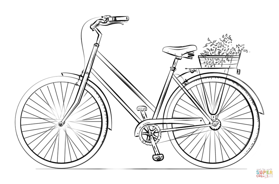 Fahrrad Zum Ausmalen Und Ausdrucken - Fahrrad Zum Ausmalen Ausmalbilder