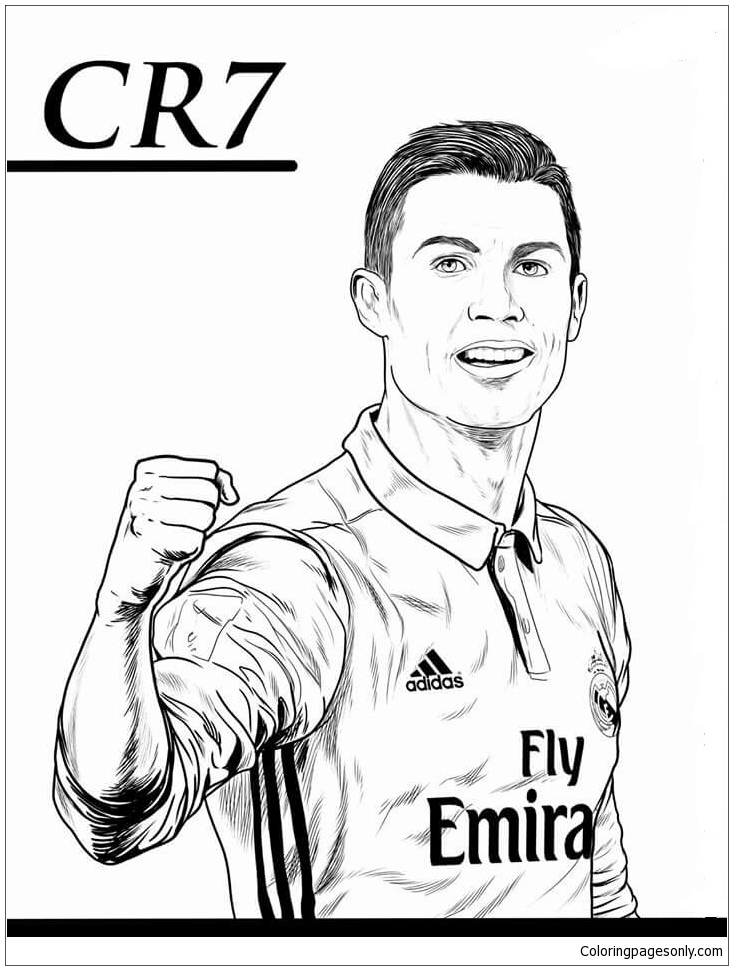 🎨 Cristiano Ronaldo - Ausmalbilder Kostenlos Zum Ausdrucken