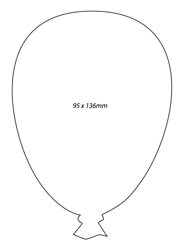 Coloring Pages | Balloon template, Balloons, Shape templates