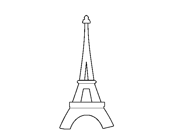 Eiffel Tower coloring page - Coloringcrew.com