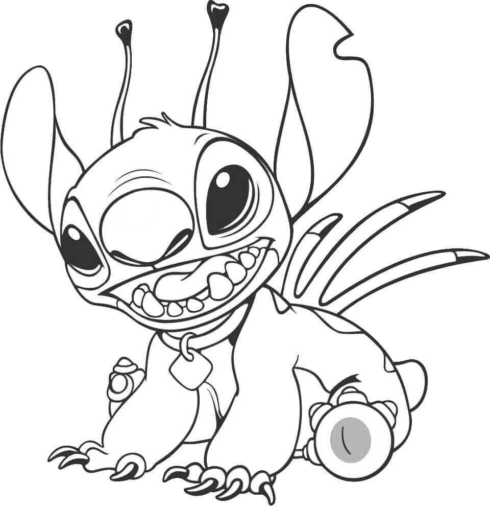 Free Printable Stitch Coloring Pages | Stitch coloring pages, Disney