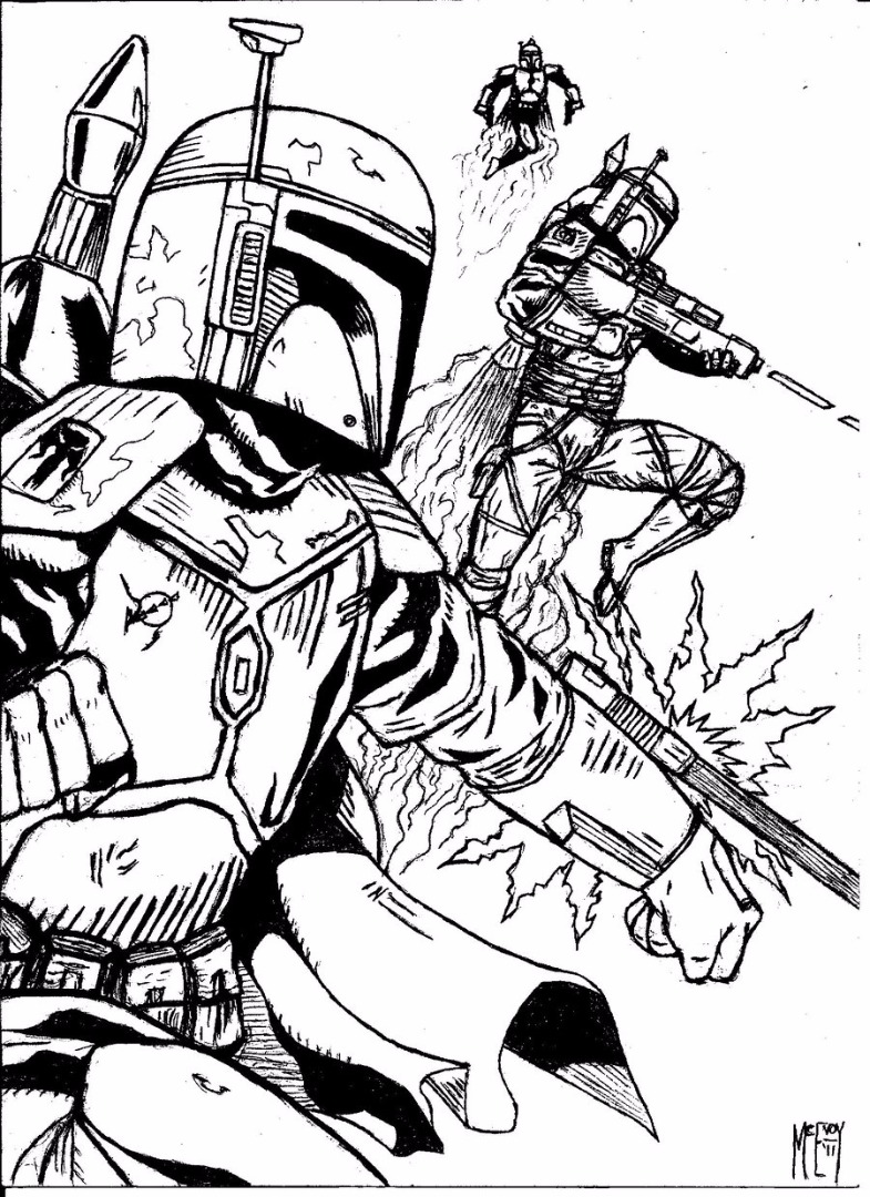 Mandalorian coloring pages