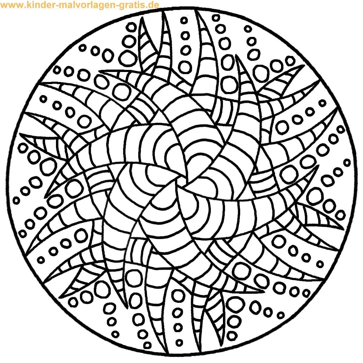 Ausmalbild Mandala zum ausdrucken | Mandalas zum ausmalen, Ausmalbilder