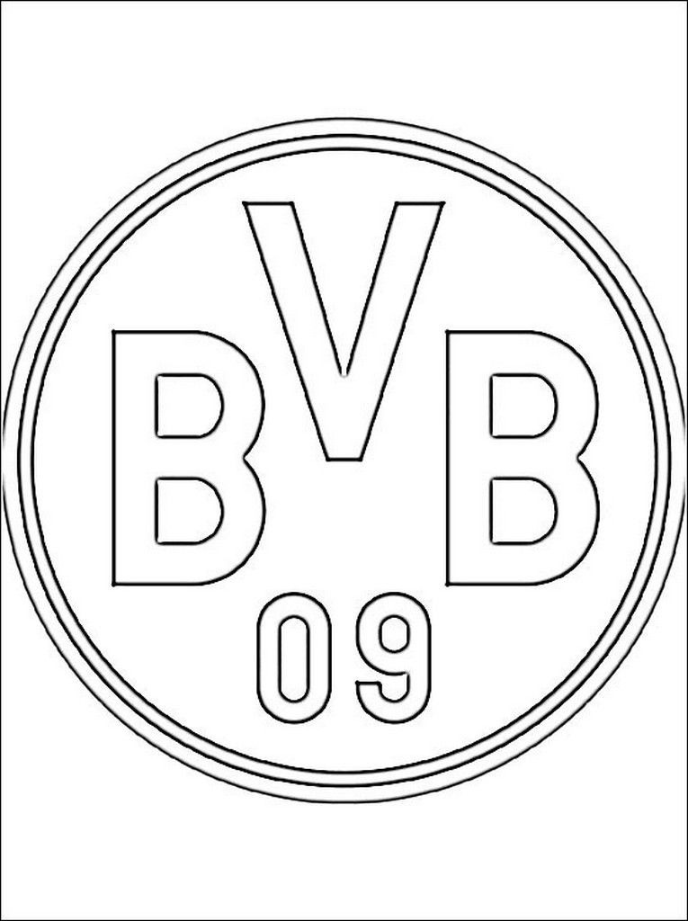 BVB LOGO ZUM AUSMALEN - Social Networking - AZ Ausmalbilder