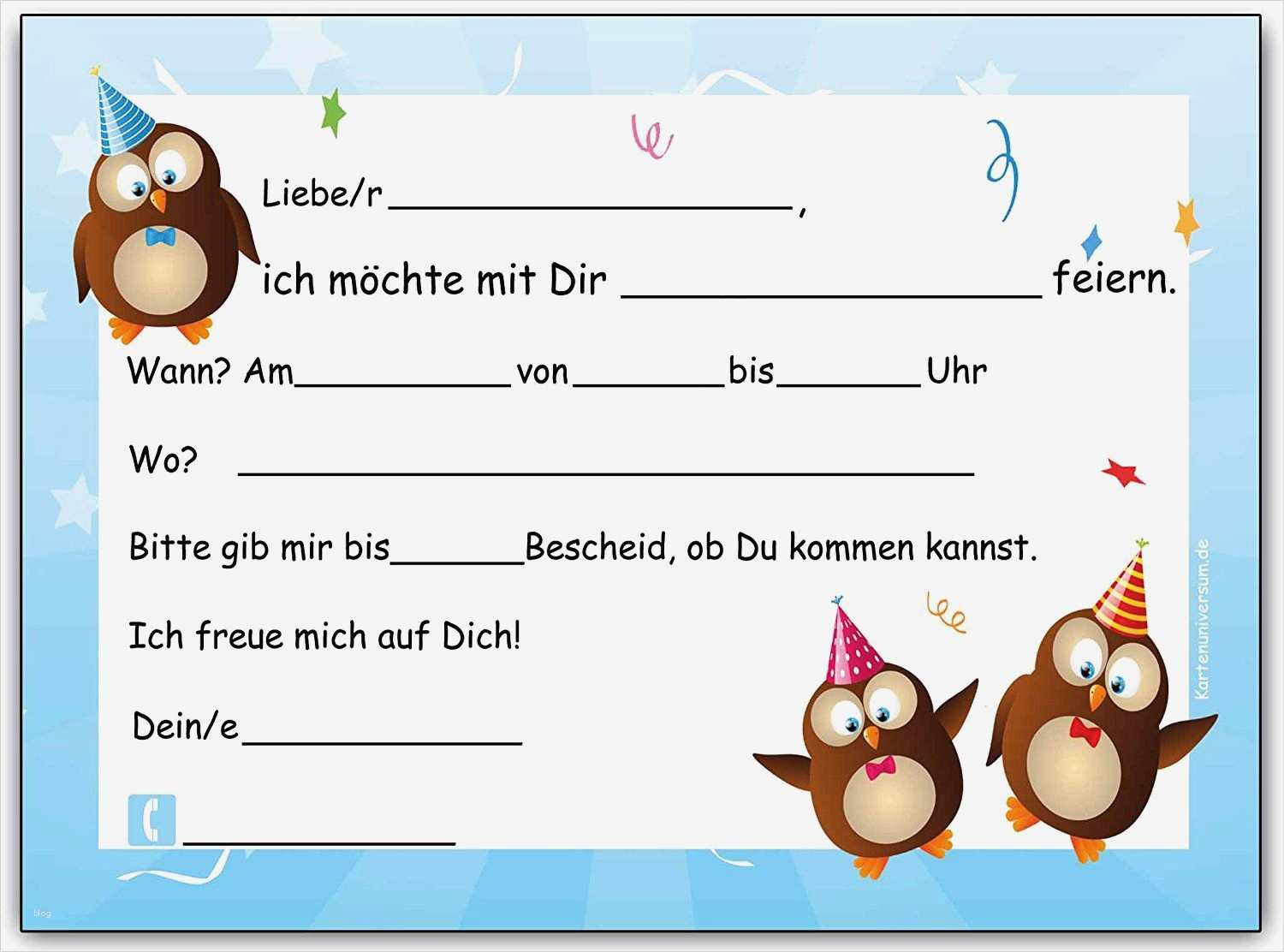 Einladungskarten A5 Vorlagen Gut Einladungskarten Geburtstag Kinder