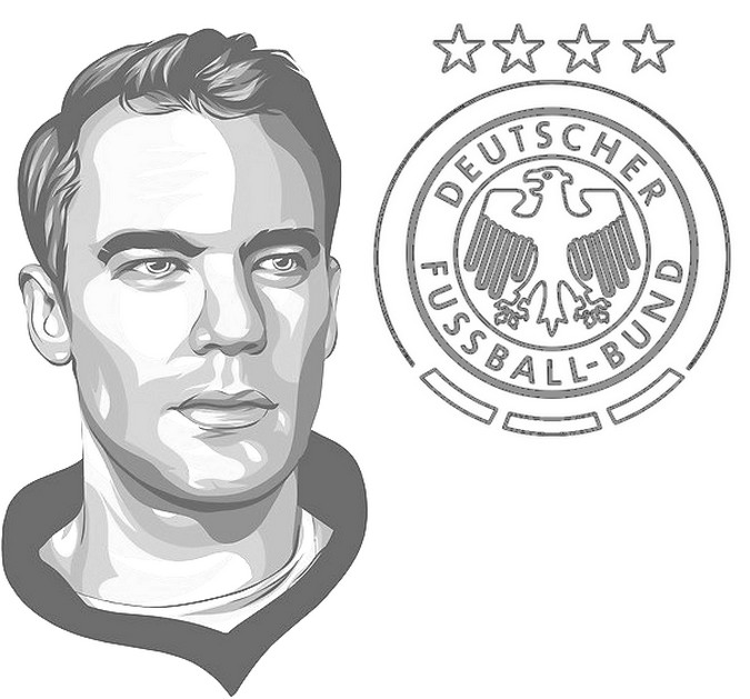 Manuel Neuer Coloring Pages