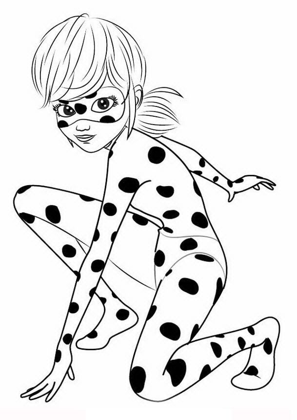 Miraculous Ausmalbilder Ladybug | Cartoon coloring pages, Ladybug