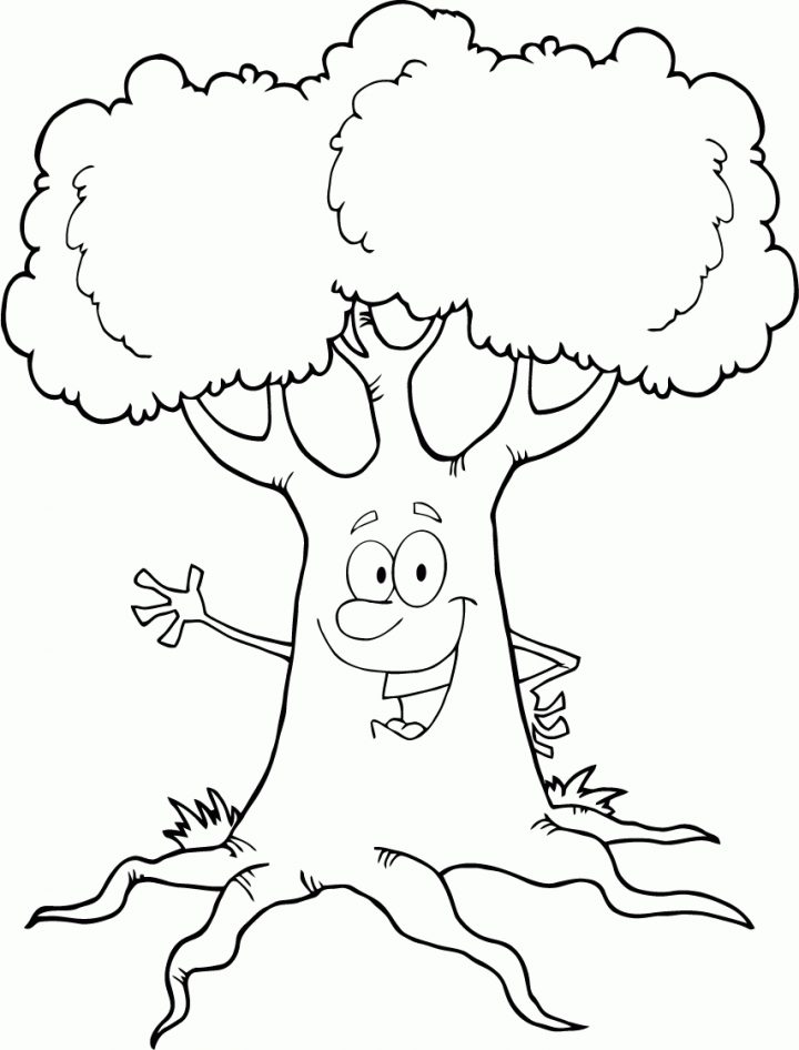 Malvorlage Baum - kinderbilder.download | kinderbilder.download