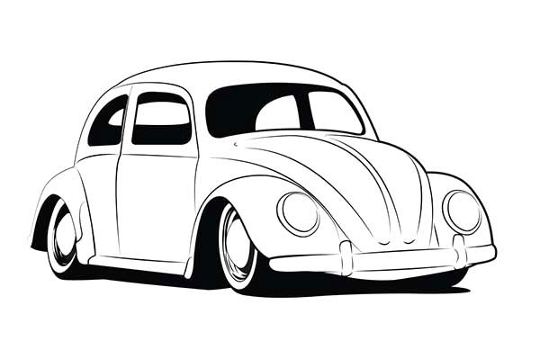 Vintage Volkswagen Beetle Coloring Pages Car Coloring Pages Vw Beetle