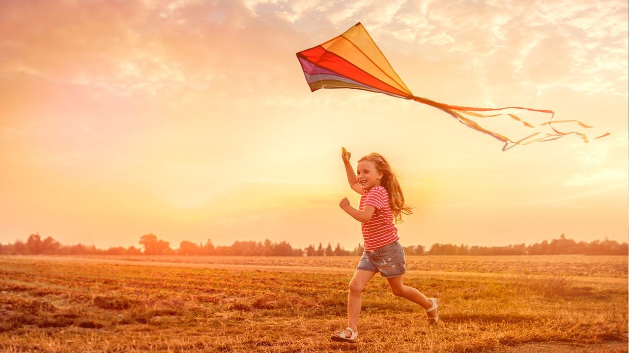 Drachensteigen mit Kindern - Welcher Drache fliegt am b