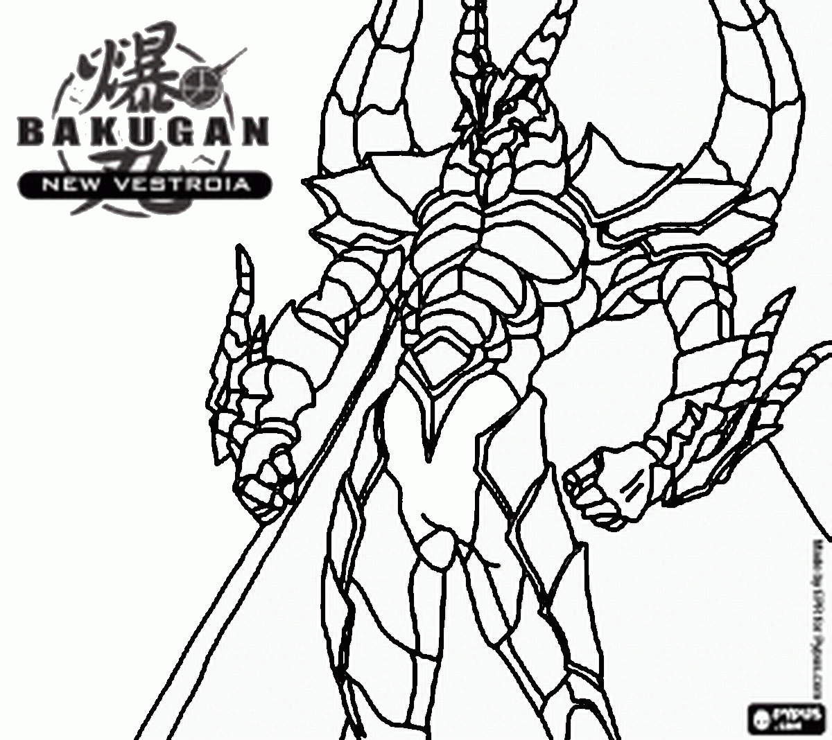 Bakugan Ingram Coloring Pages