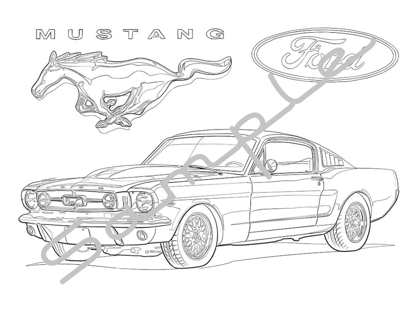 1969 Ford Mustang Gto Coloring Pages Mustang Gto Cars Coloring Pages