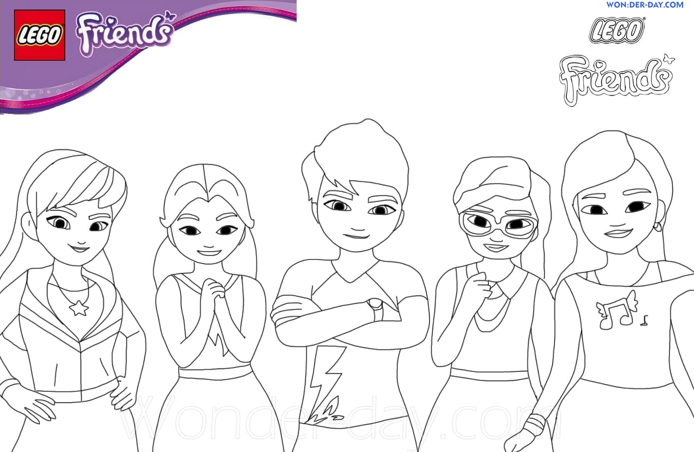 Lego Friends Coloring Page - Home Design Ideas