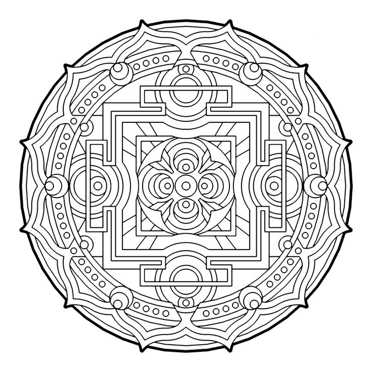 66 besten MANDALAS ZUM AUSMALEN Bilder auf Pinterest | Malbücher