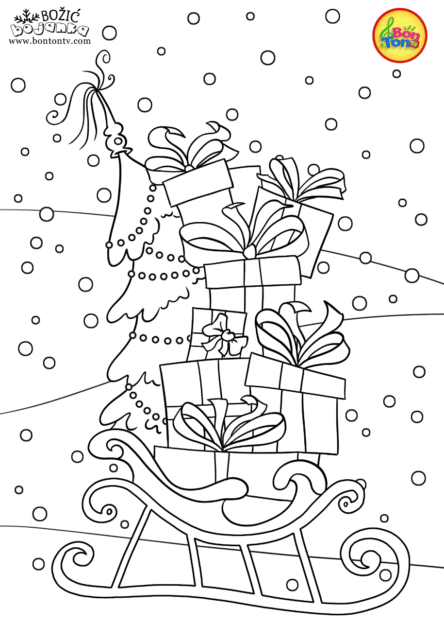 Christmas Coloring Pages - Božić bojanke za djecu - Free Printables for