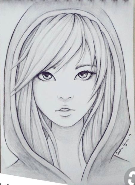 Pin by Hüsna Kamış on karakalem | Anime girl drawings, Girl drawing