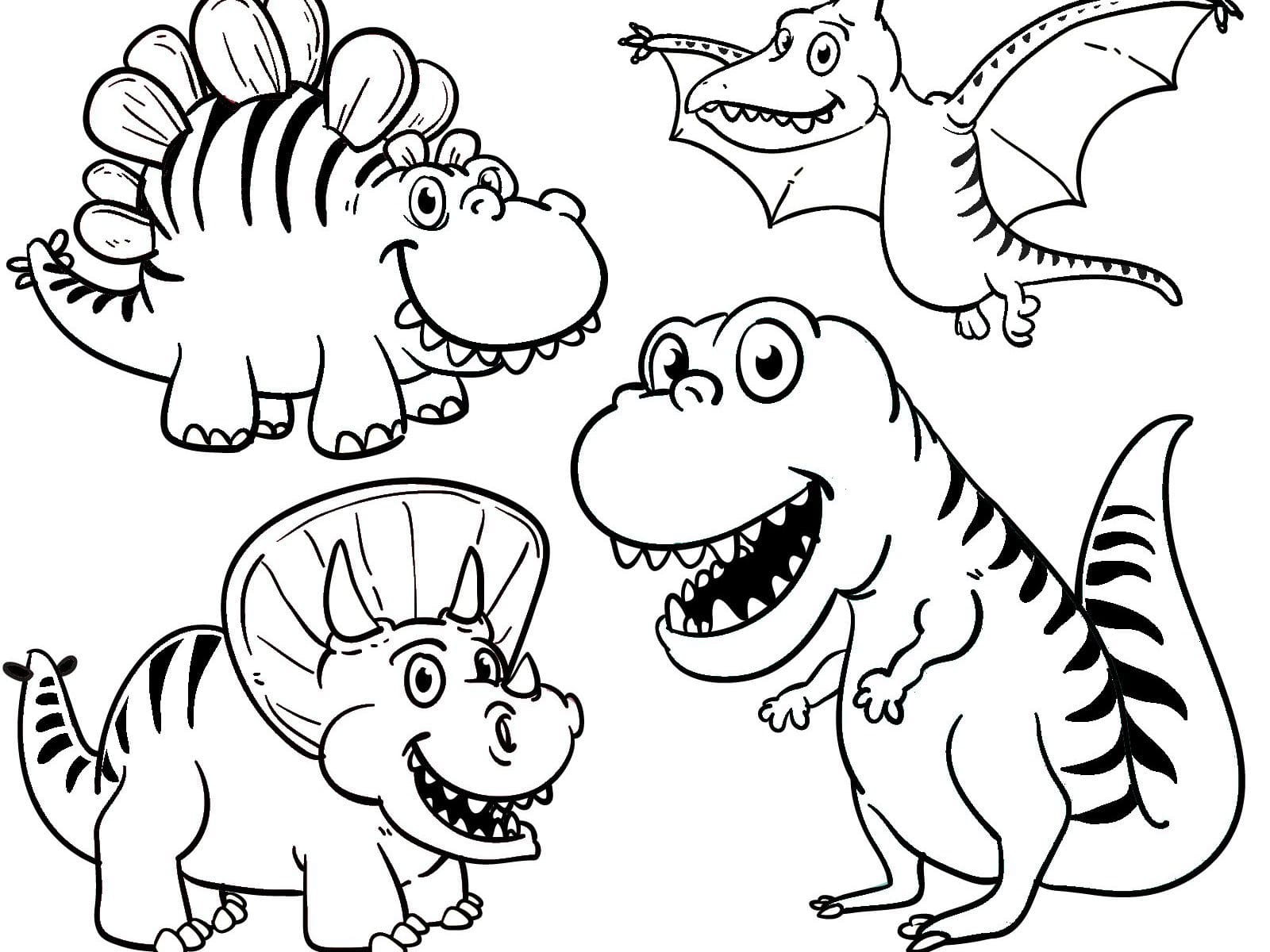 Ausmalbilder Dinosaurier – Kinder Malvorlagen Free