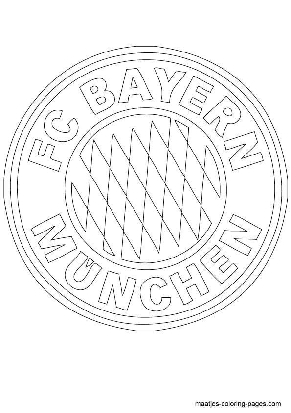 Fc Bayern München Ausmalbilder Colouring Page Fc Bayern Munich