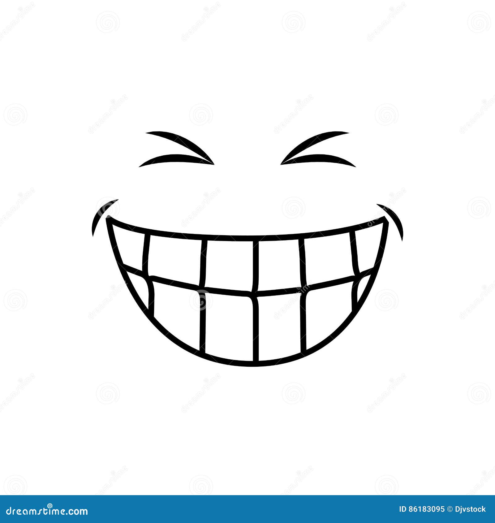 Mouth laughing cartoon stock illustration. Illustration of humor - 86183095