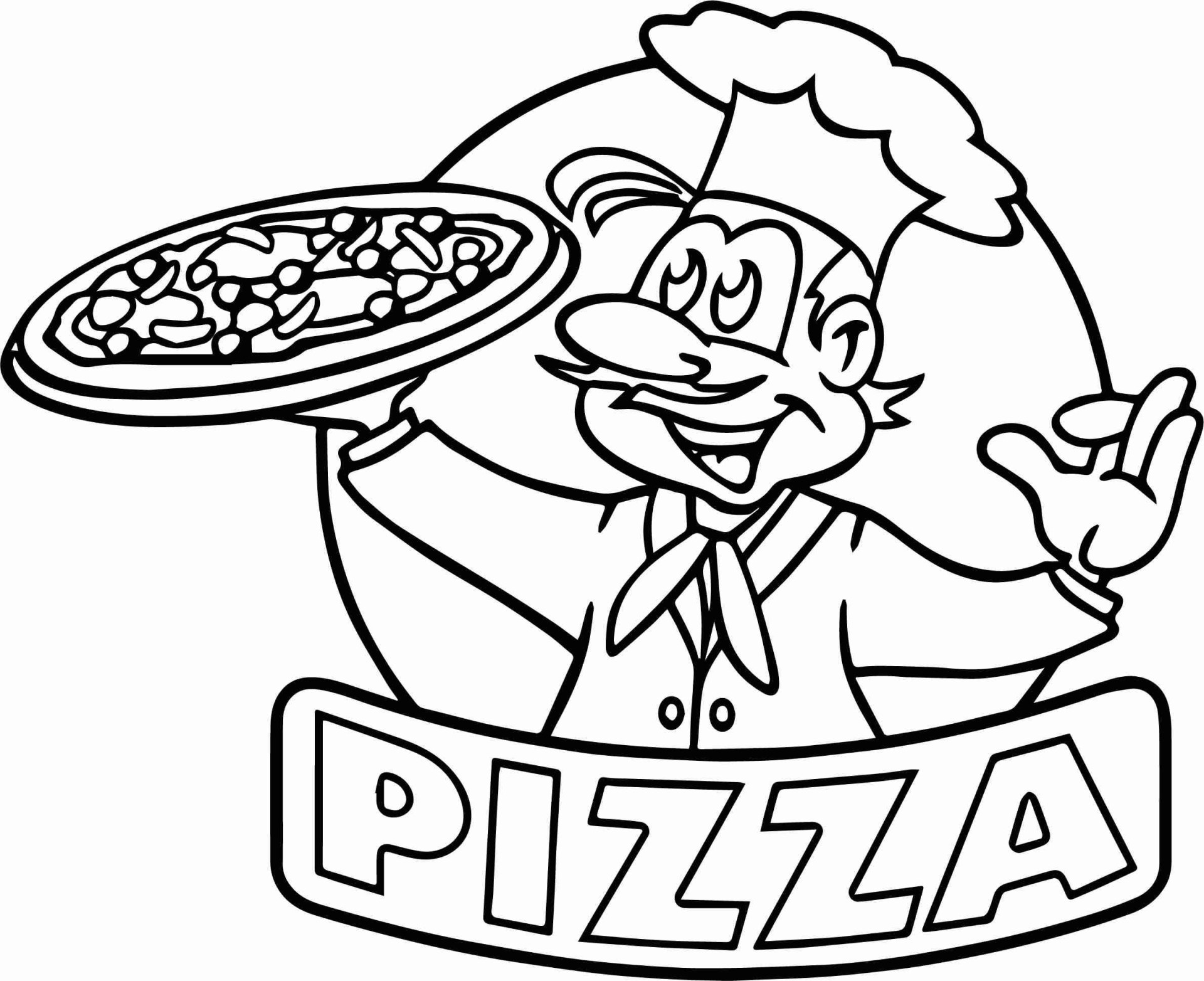 Pizza Coloring Pages Pizza Coloring Page Printable In Beatiful Cartoon