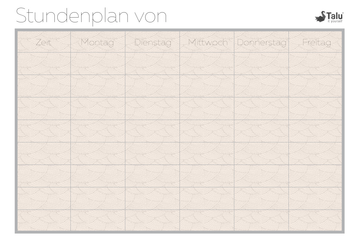 Variable Seife Küste stundenplan uni zum ausdrucken ein paar Cabrio bilden