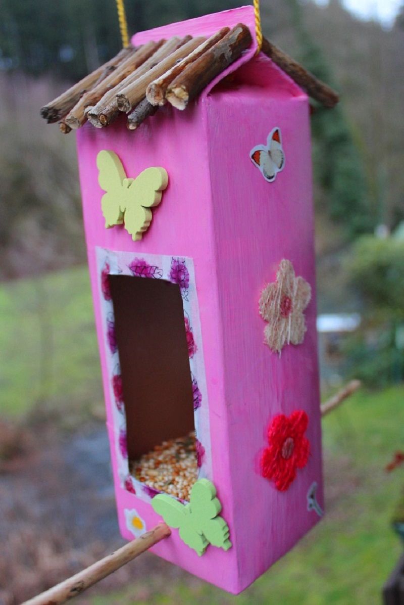 DIY VOGELHÄUSCHEN Naila, Bird House, Crafts For Kids, Outdoor Decor