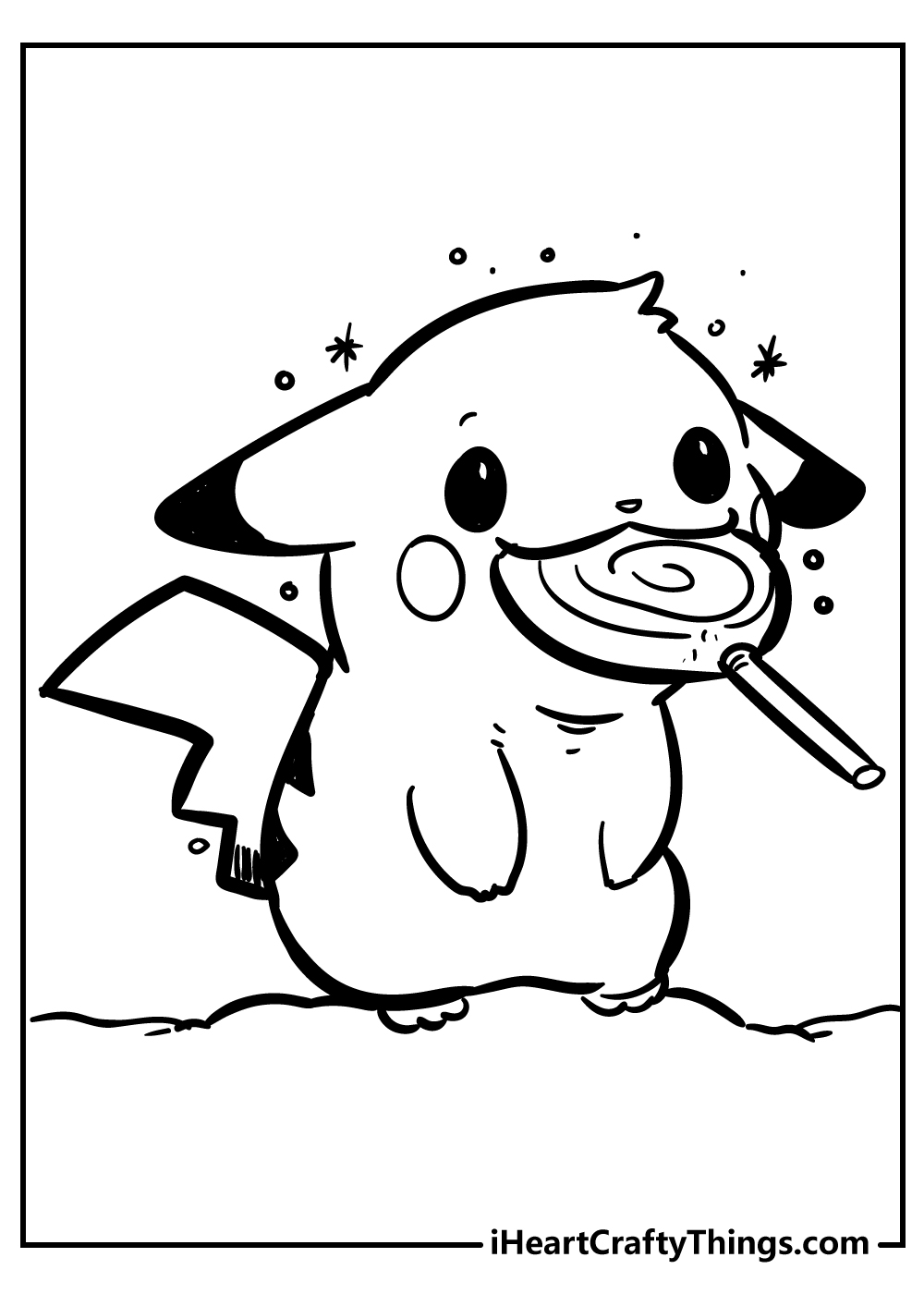 Playful Pichu And Pokemon Coloring Pages Pikachu Coloring Page | The