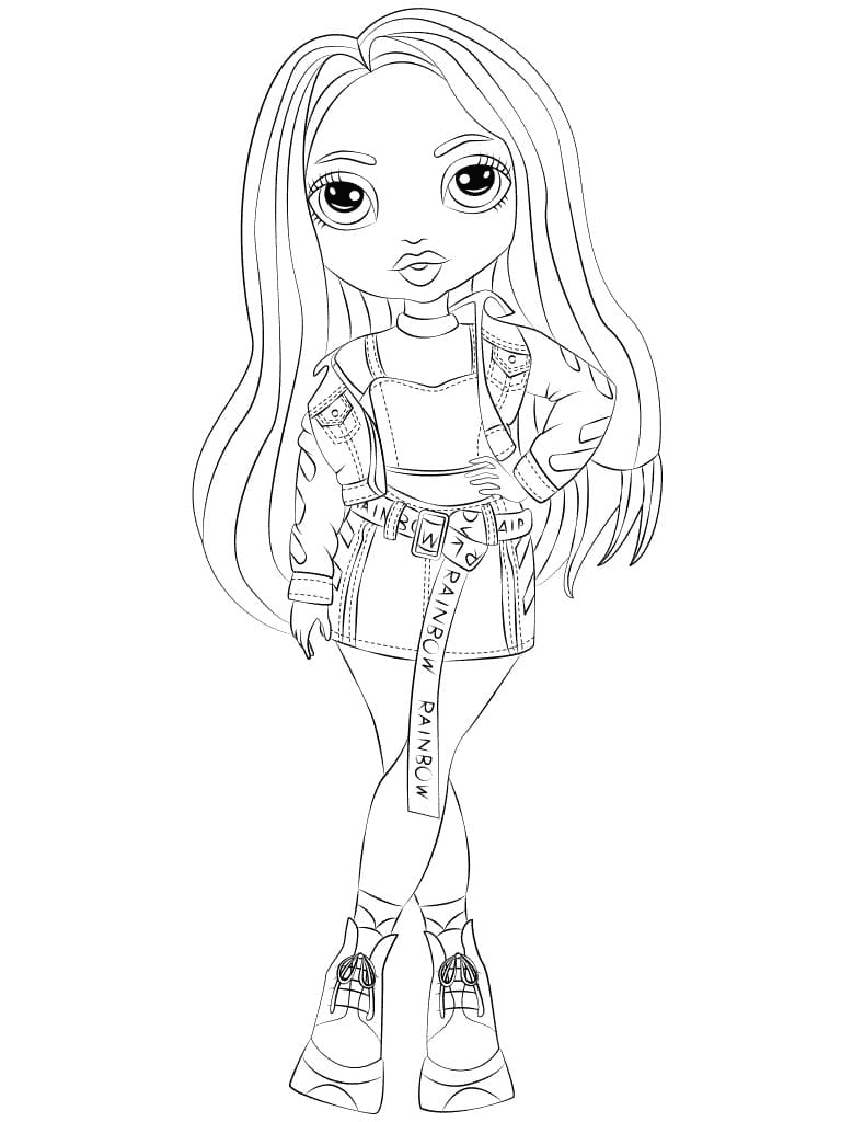 Rainbow High Girls Coloring Pages