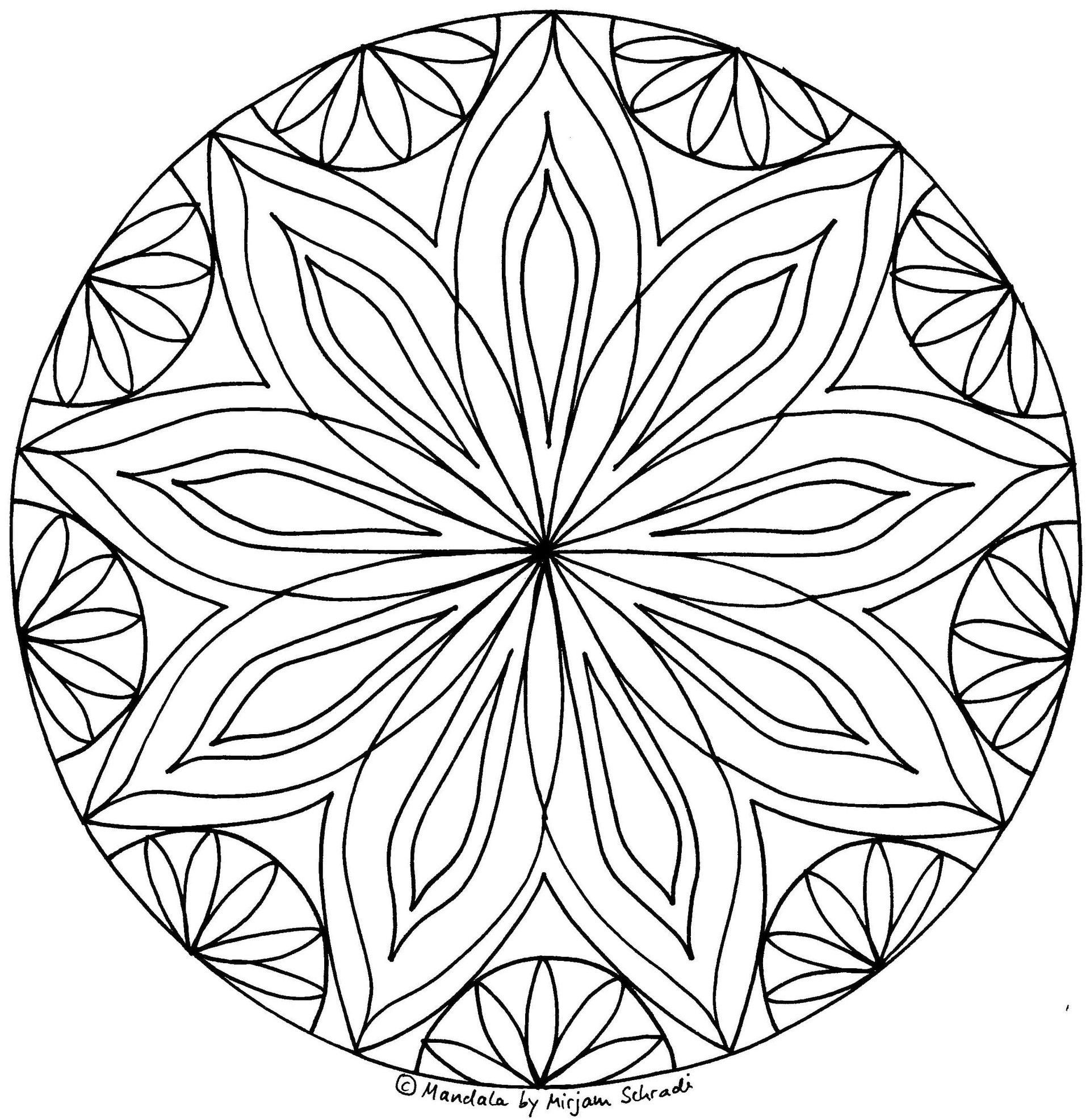 Schöne Mandalas Malvorlagen Zum Drucken Und Ausmalen Free Mandala