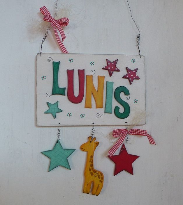 Kindertürschild Kinderzimmer Türschild Namenschild | Etsy | Kinder