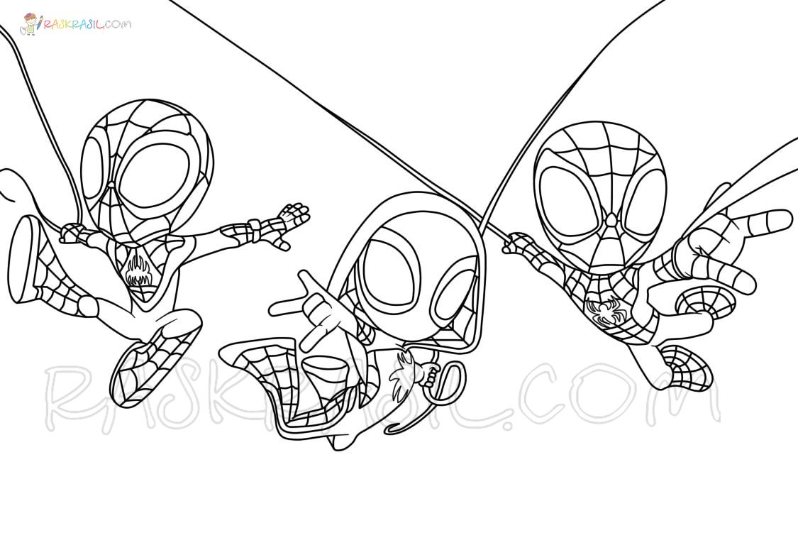 Spidey and His Amazing Friends Coloring Pages | Free printable coloring